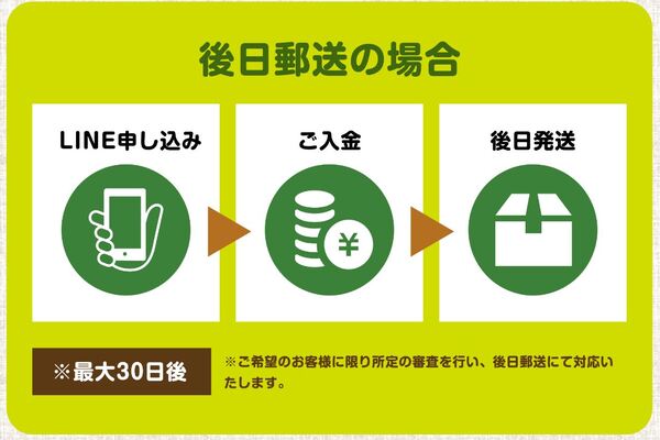 ピクミンの先払い買取サービスの説明