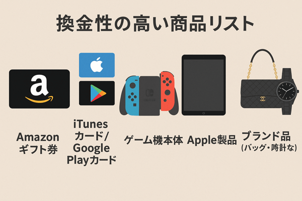 換金性の高い商品一覧