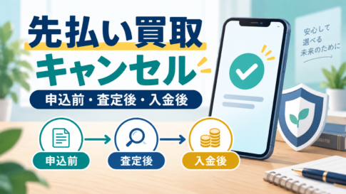 先払い買取のキャンセル確認｜申込前・査定後・入金後で見る条件