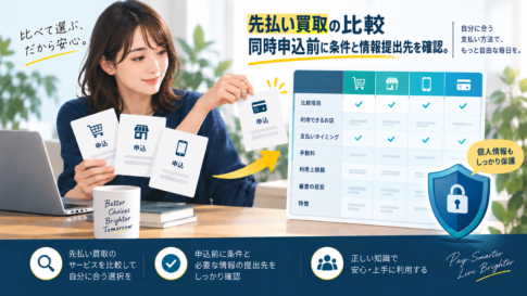 先払い買取の同時申込は危険？情報を送る前の比較手順