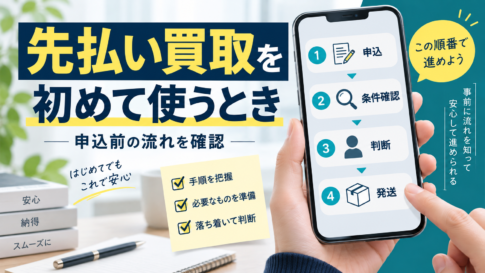 先払い買取を初めて使うときの流れ|申込前に確認する項目