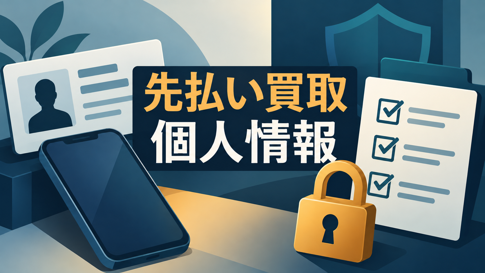 先払い買取で個人情報を送る前の確認項目