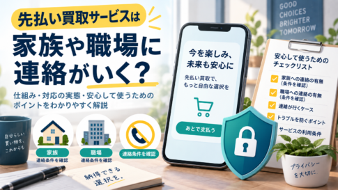 先払い買取で家族・勤務先へ連絡される？申込前の確認手順