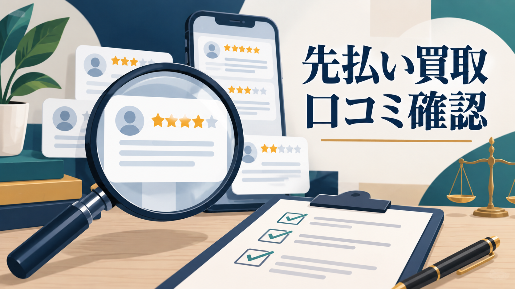 先払い買取の口コミを確認する方法｜広告と体験談の分け方