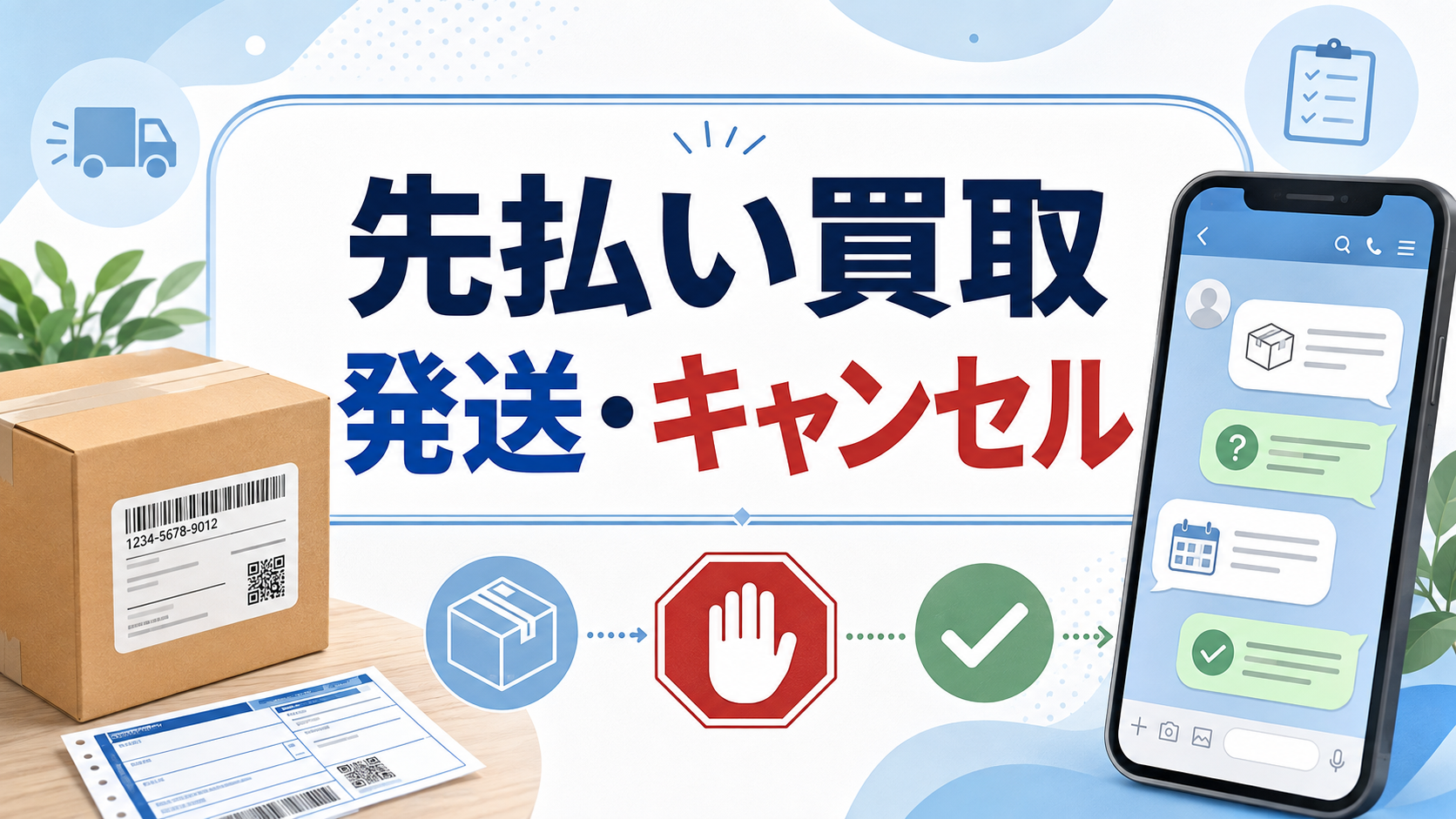 先払い買取の商品発送とキャンセル条件｜申込前に確認すること