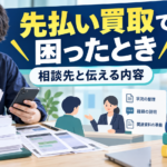 先払い買取で困ったときの相談先|188へ伝える内容と準備